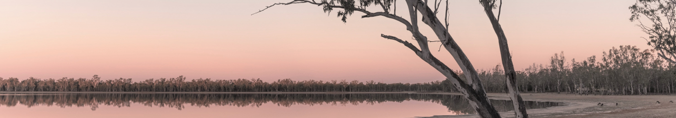 Lake Broadwater in Dalby at Sunset